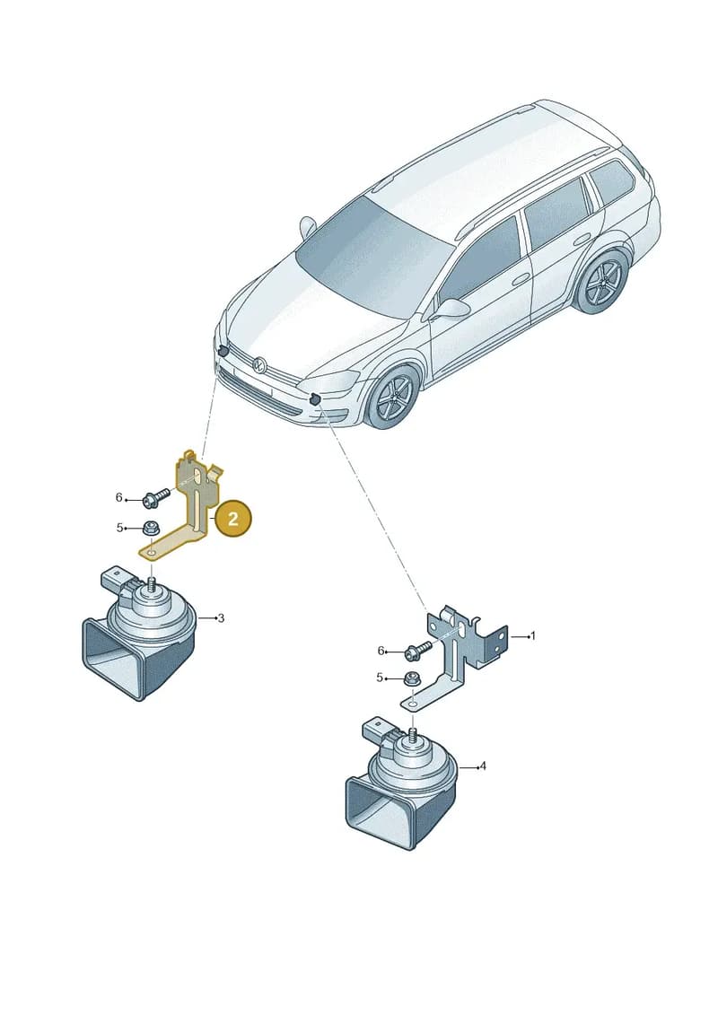 5GG951182C — Volkswagen Golf Estate (2013-2017) diagram 763000080, position 2