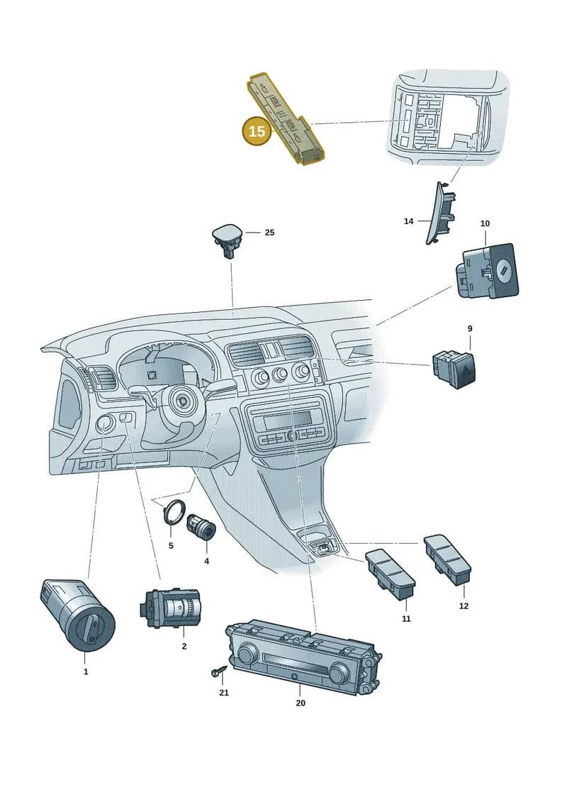 5GM035624HVJ — Skoda Fabia (2021-) diagram 6vn941050, position 15