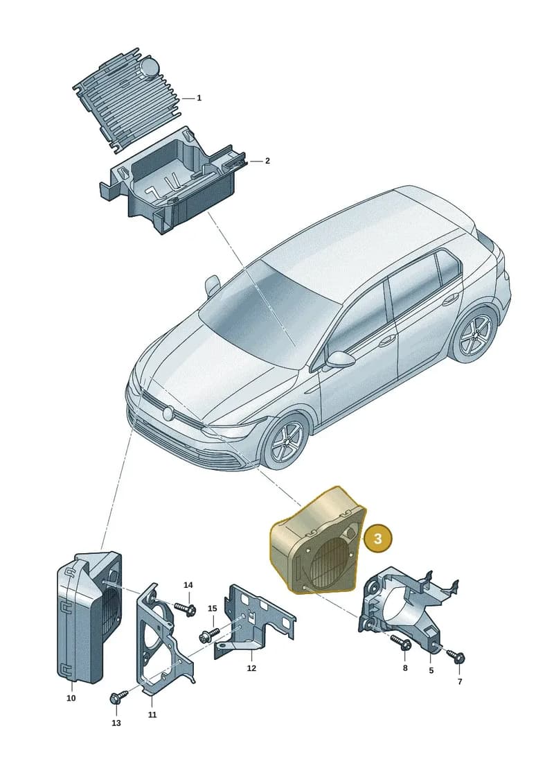 5H0035362 — Volkswagen Golf (2019-2025) diagram 5h0035080, position 3