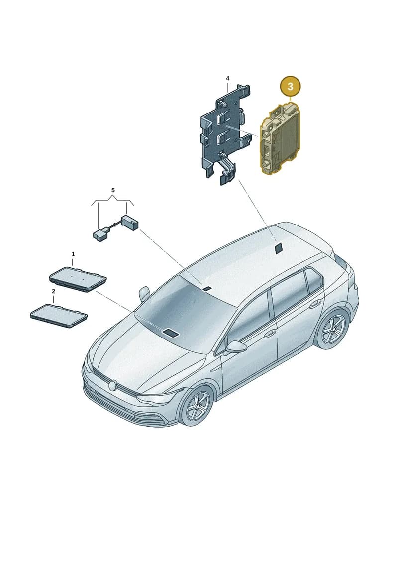 5H0035456A — Volkswagen Golf 1.5 (2020-) diagram 5h0035050, position 3