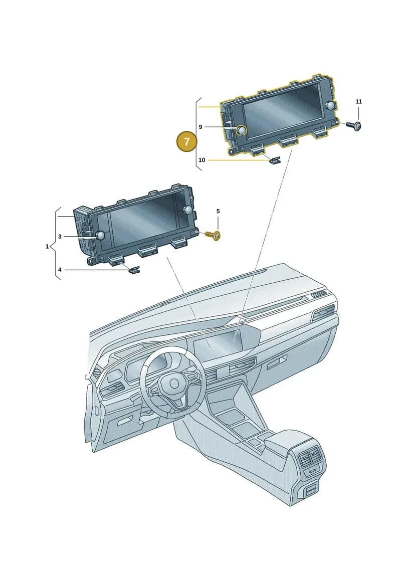 5H0035869 — Volkswagen Caddy Maxi (2020-2025) diagram 2ka035000, position 7
