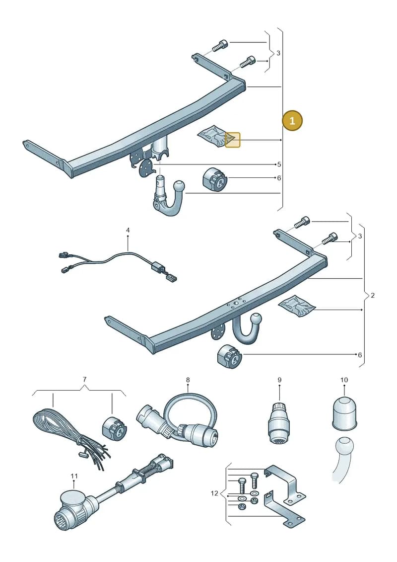 5H0092135 — Volkswagen Golf (2019-2025) diagram 827071010, position 1
