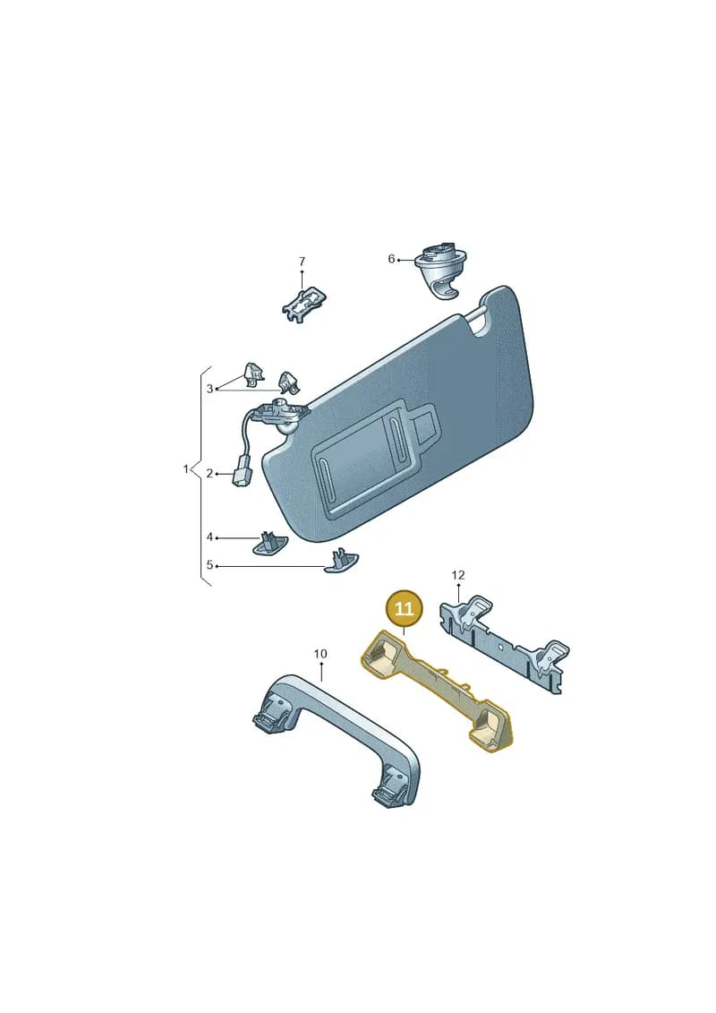 5H0867660C — Audi Q4 Sportback (2021-2025) diagram 89a857500, position 11