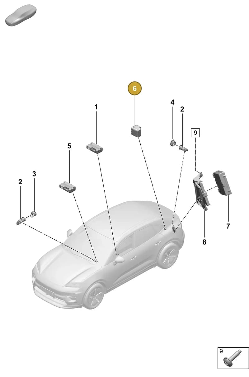 5H0919309J — Porsche Macan (2024-2024) diagram p61905700, position 6