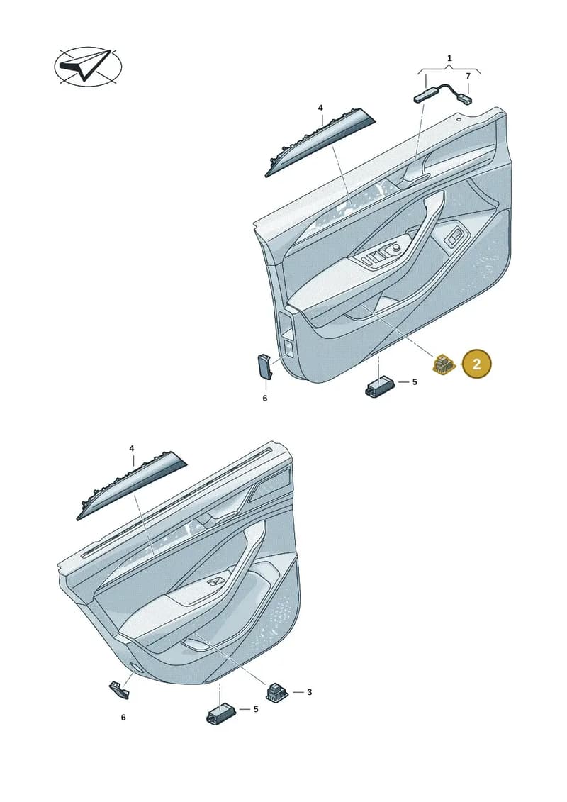 5H0919390G — Volkswagen Passat Estate (2023-2025) diagram 3j0947010, position 2