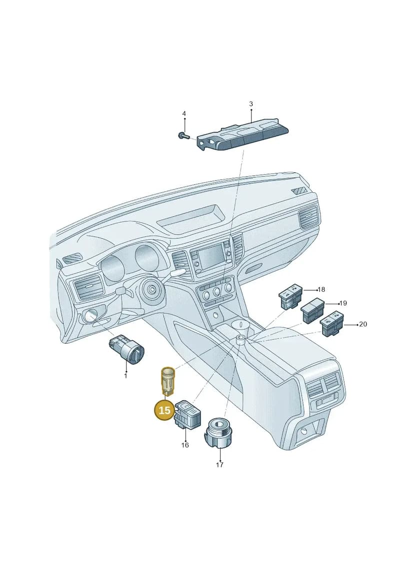 5H0927225BUYM — Volkswagen Atlas (2023-2024) diagram 809941500, position 15