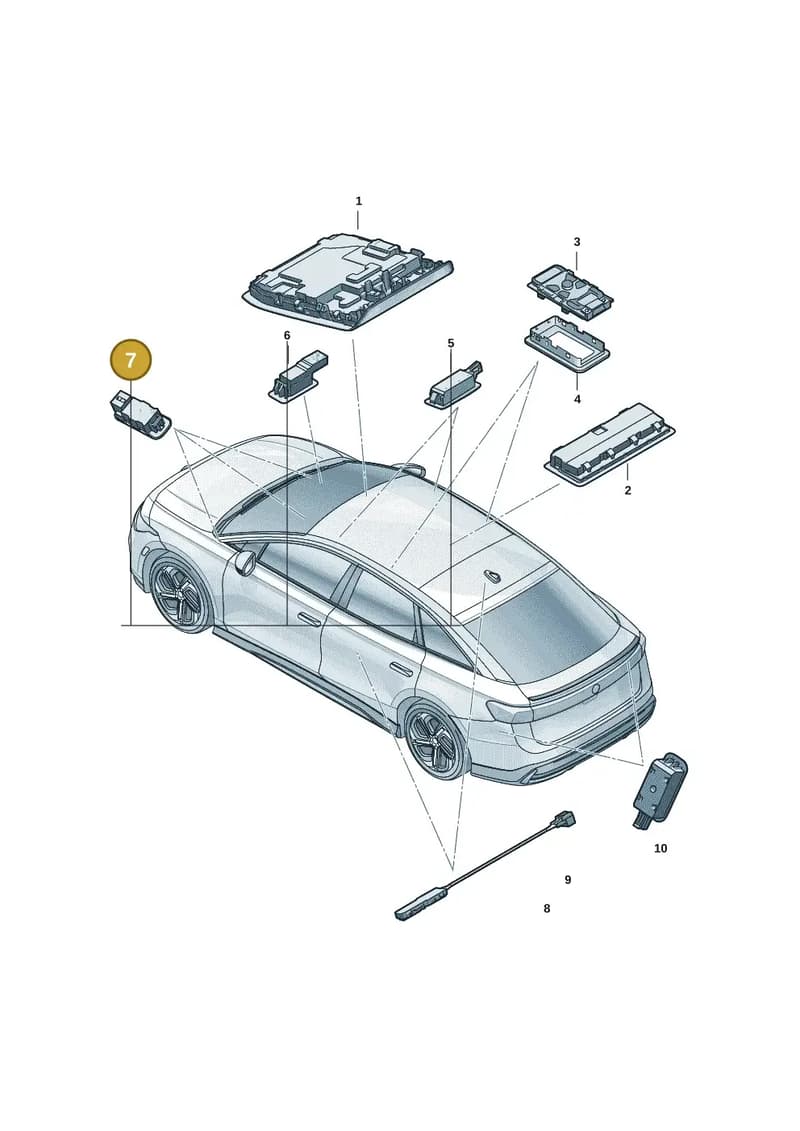 5H0947415G — Volkswagen ID.7 (2023-2025) diagram 14b947000, position 7