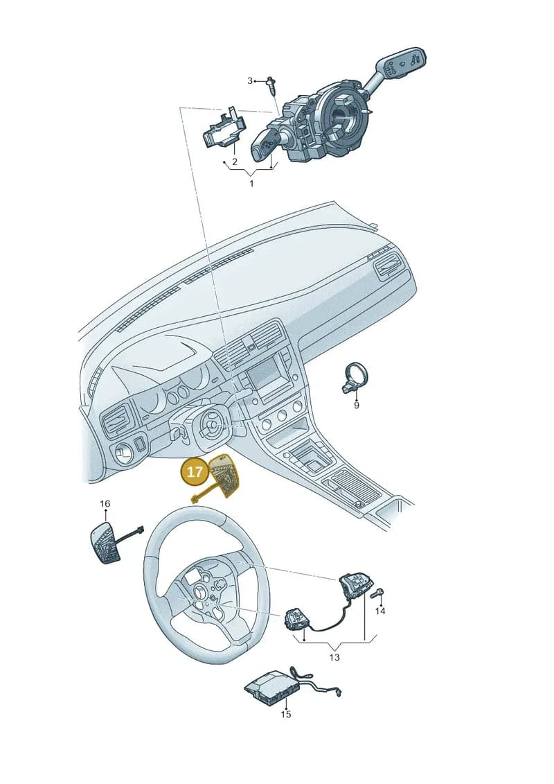 5H09515287T9 — Volkswagen Arteon (2017-2025) diagram 793953510, position 17
