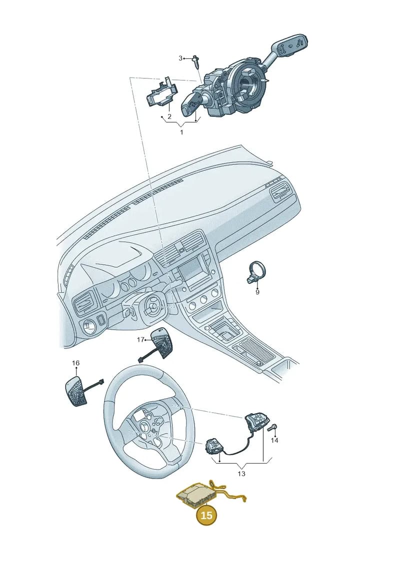 5H0959542N — Volkswagen Arteon (2017-2025) diagram 793953510, position 15