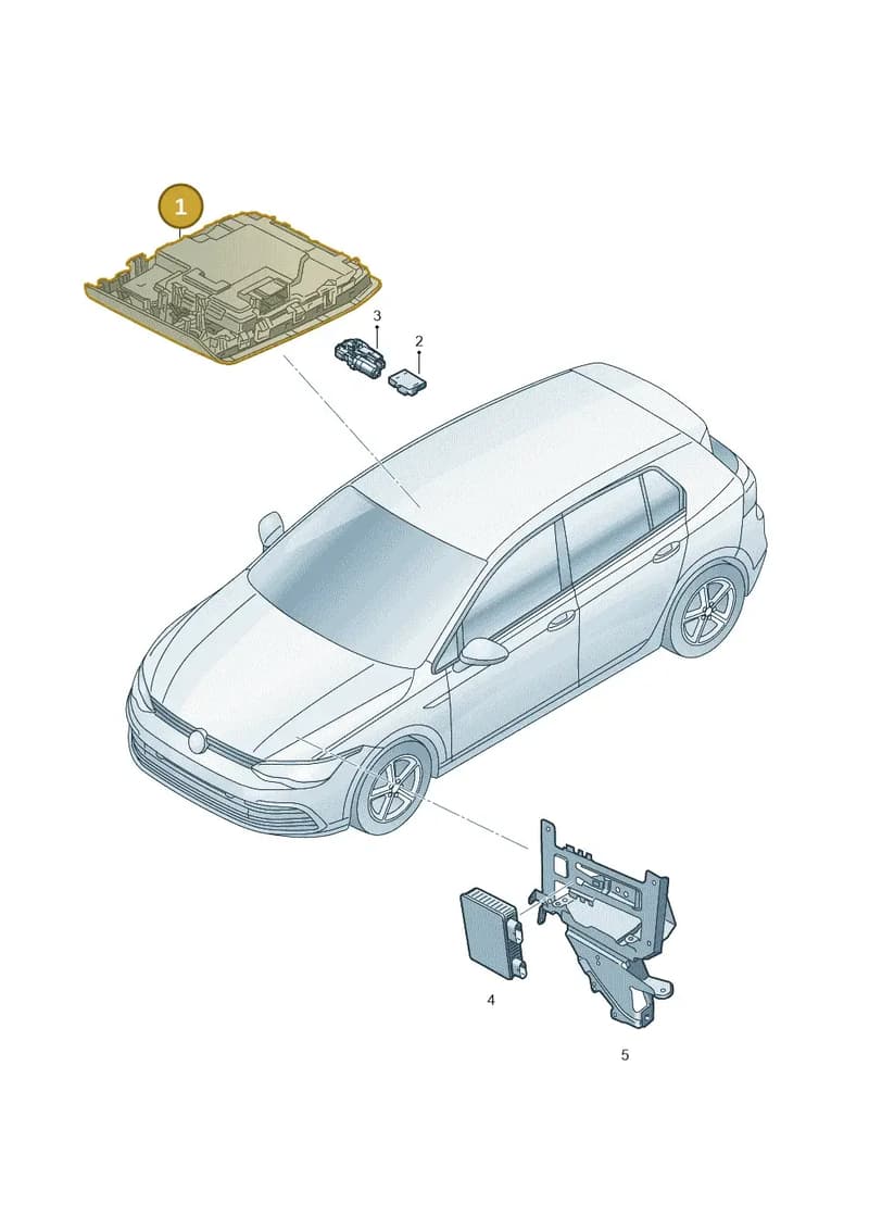 5H0959561AHTJA — SEAT CUPRA Formentor (2020-) diagram 5h0959000, position 1
