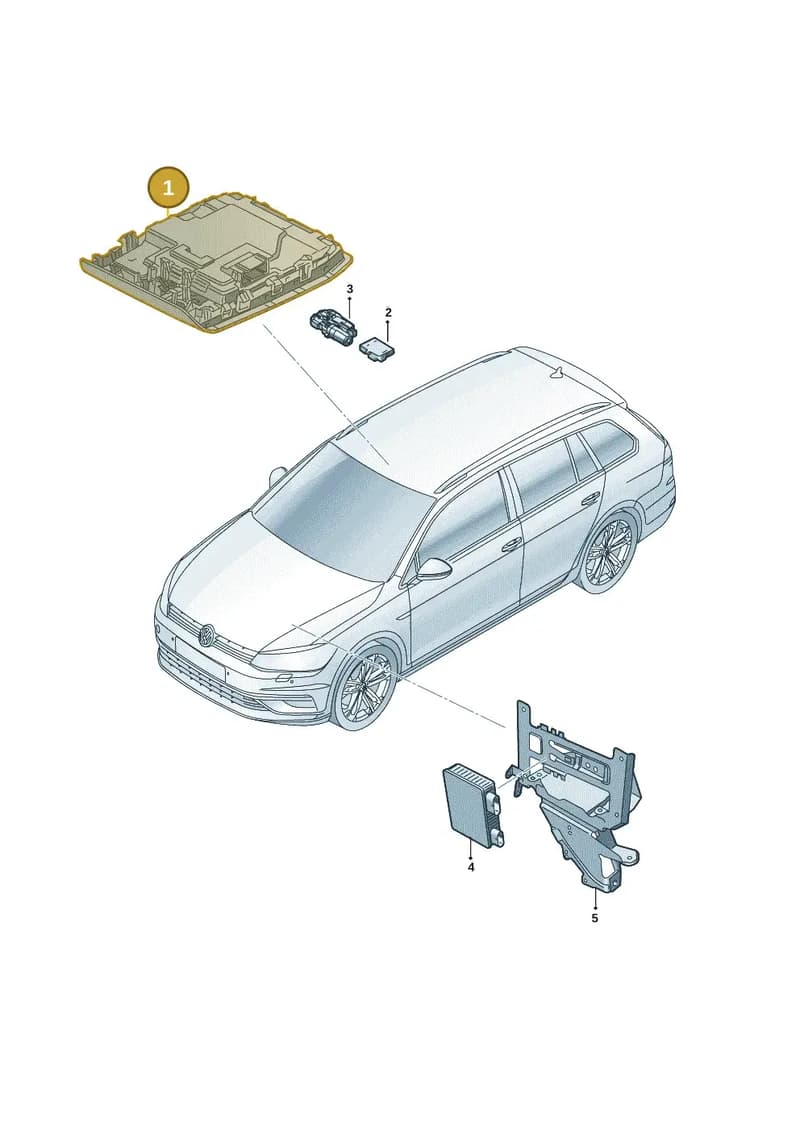 5H0959561ANUVX — Skoda Octavia (2019-2022) diagram 5h0959001, position 1