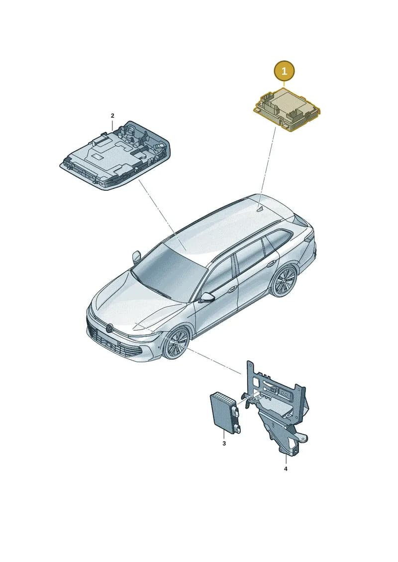 5H0959561BMHOM — Volkswagen Passat Estate (2023-2025) diagram 3j0959000, position 1