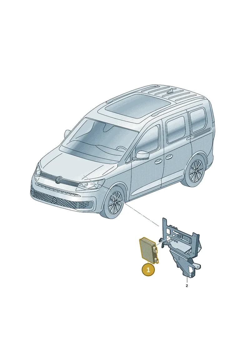 5H0959561BMNSS — Volkswagen Caddy Maxi (2020-2025) diagram 2ka959000, position 1