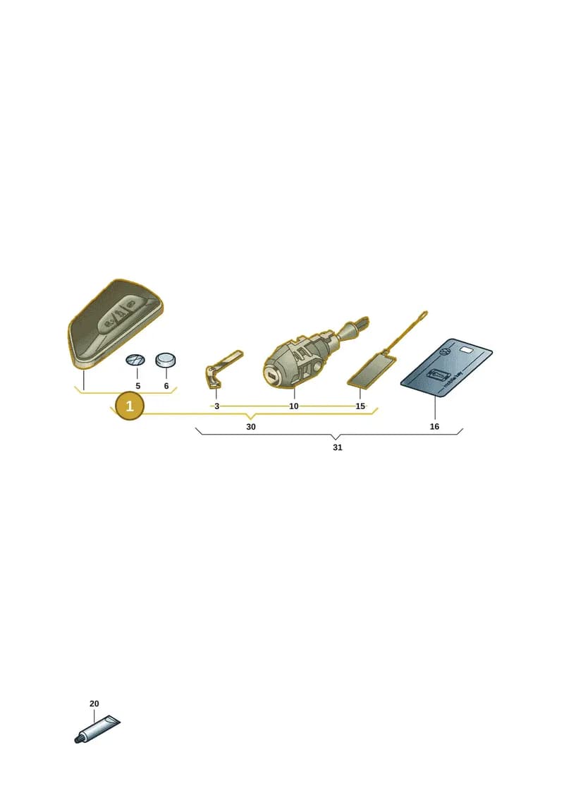 5H0959753CAROH — Volkswagen Golf (2019-2025) diagram 5h0837100, position 1