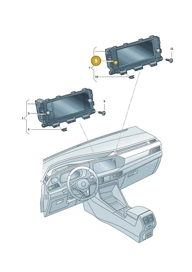 5H0998922 — Volkswagen Caddy Maxi (2020-2025) diagram 2ka035000, position 9