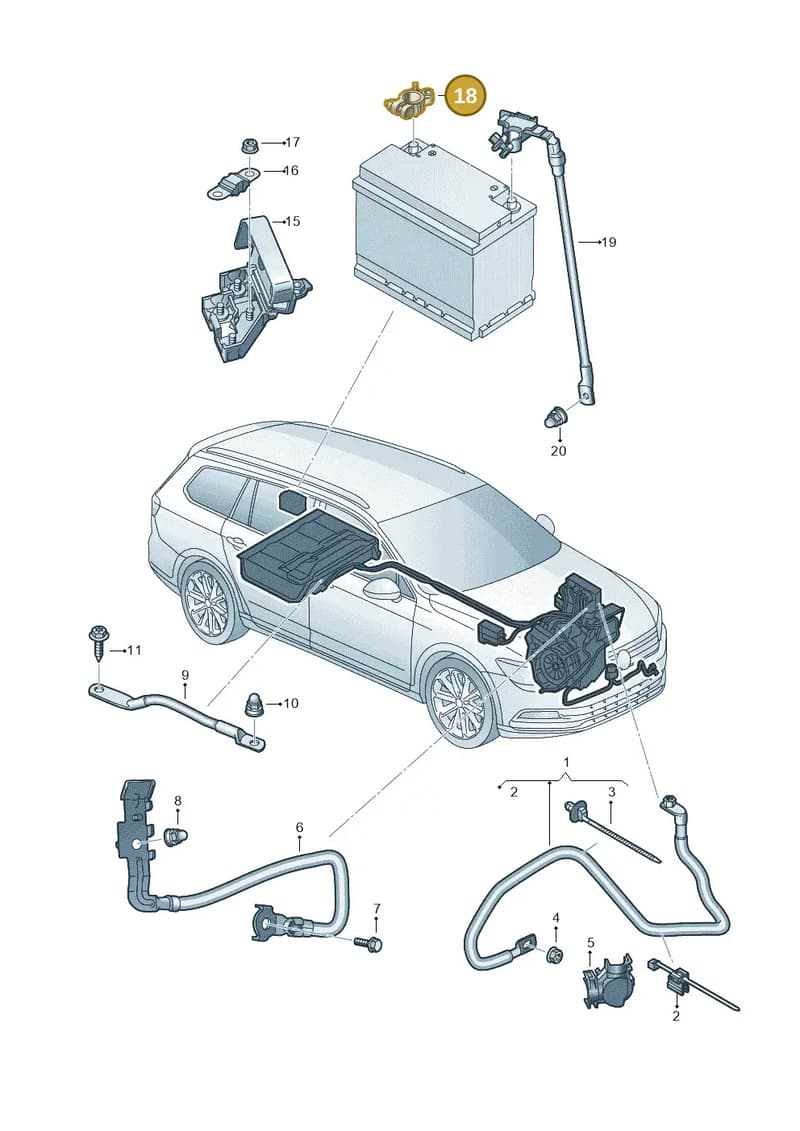 5H1971228 — Skoda Superb Combi (2015-2024) diagram 793971670, position 18