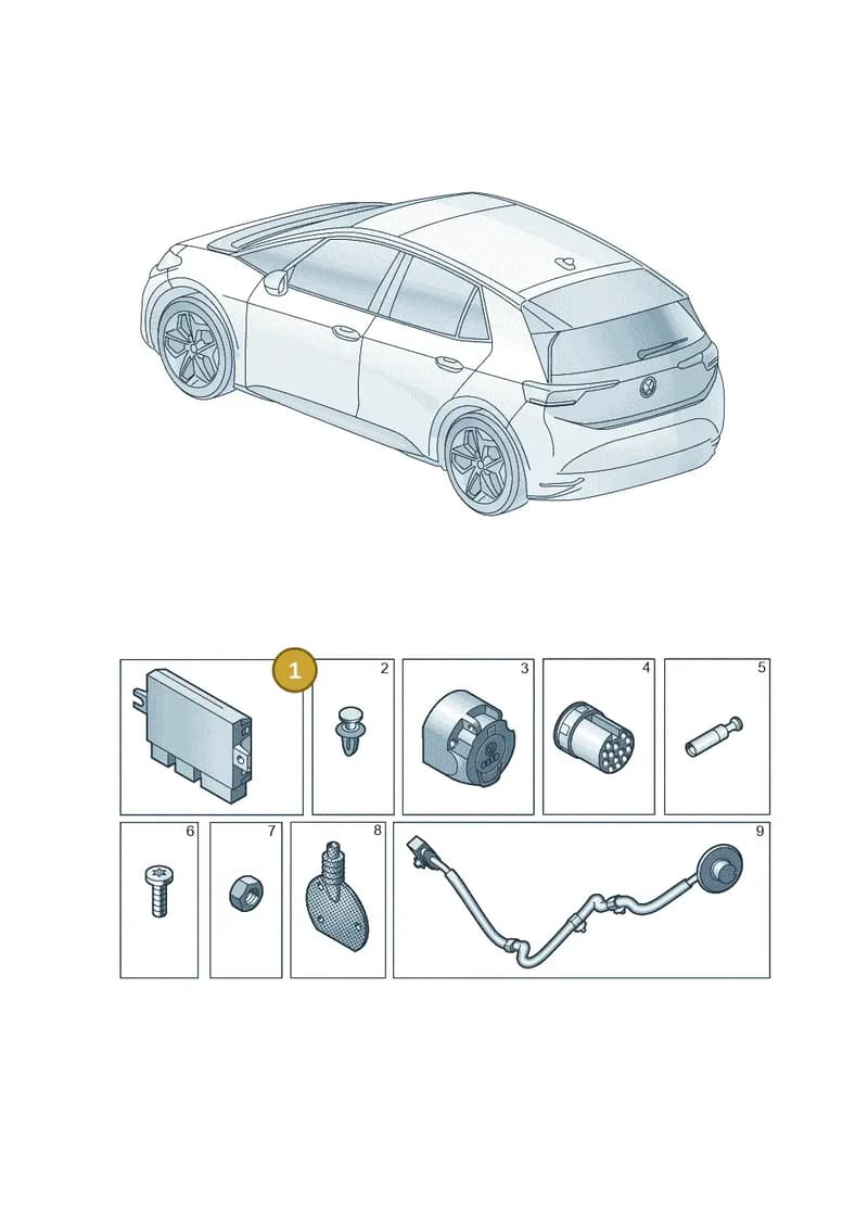 5H2907383B — Volkswagen ID.4 (2020-2025) diagram 10a945055, position 1