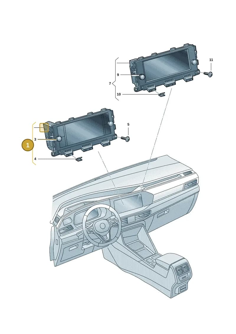 5H6035876F — Volkswagen Caddy Maxi (2020-2025) diagram 2ka035000, position 1