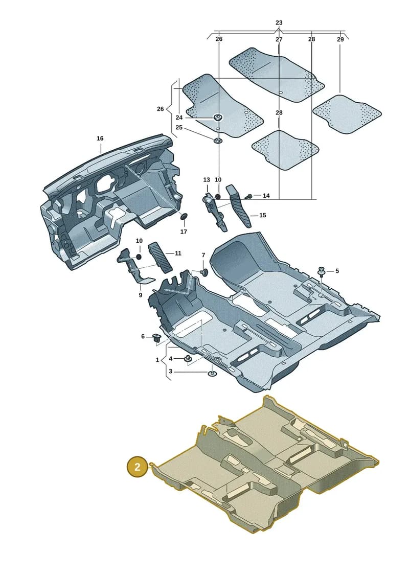 5H9863920B — Volkswagen Golf (2019-2025) diagram 5h0863000, position 2