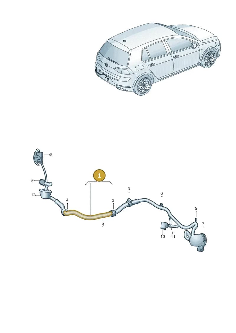 5H9971124A — Volkswagen Golf (2019-2025) diagram 5h0972087, position 1