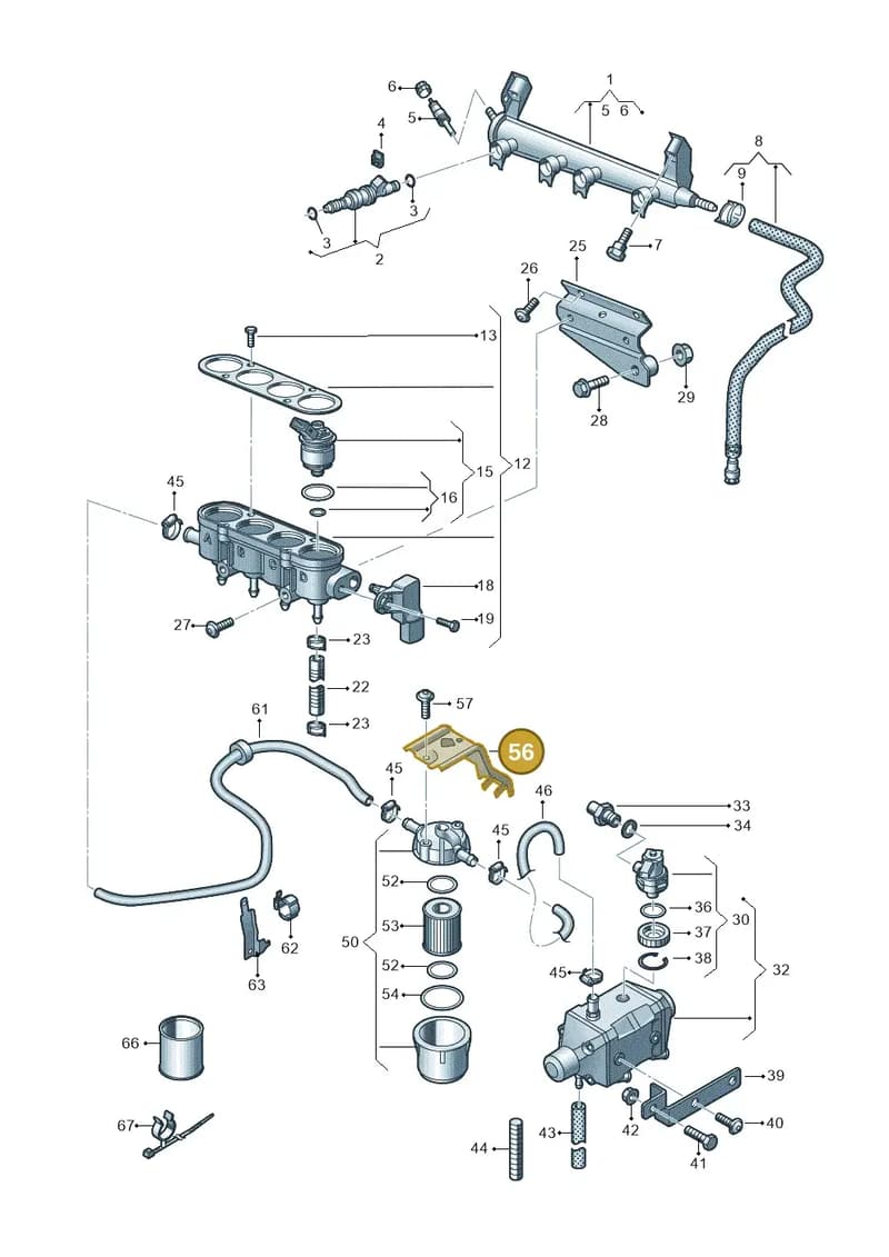 5K0133095 — SEAT Altea XL (2013-) diagram 649133440, position 56