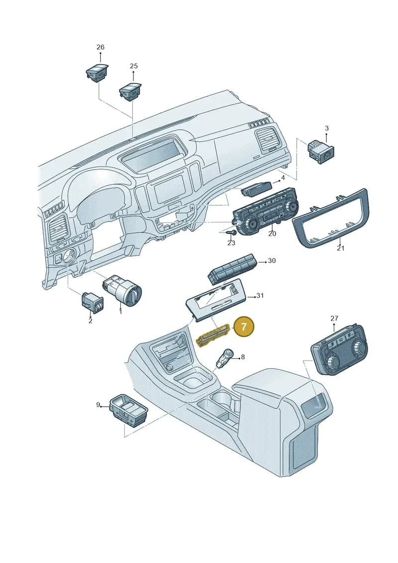 5K0919234A — Volkswagen Sharan (2015-2022) diagram 689941500, position 7