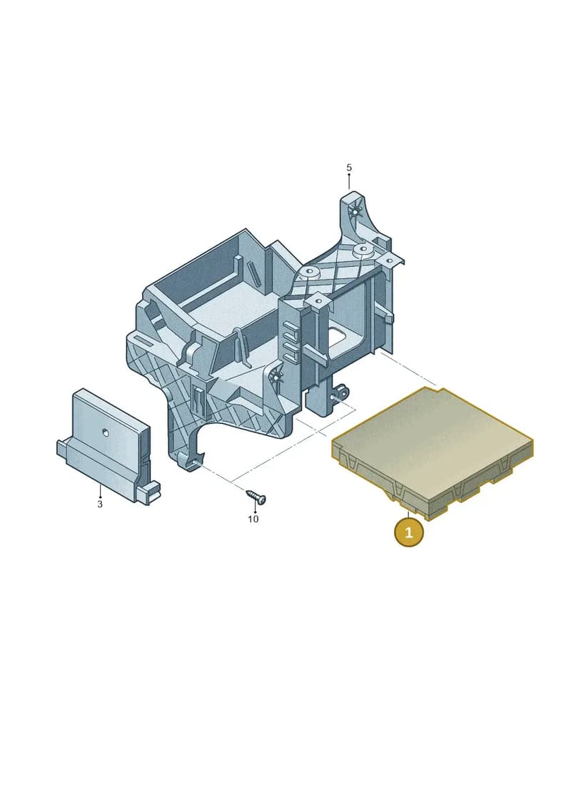 5K0937087AKZ27 — Volkswagen Tiguan (2011-2018) diagram 634937500, position 1