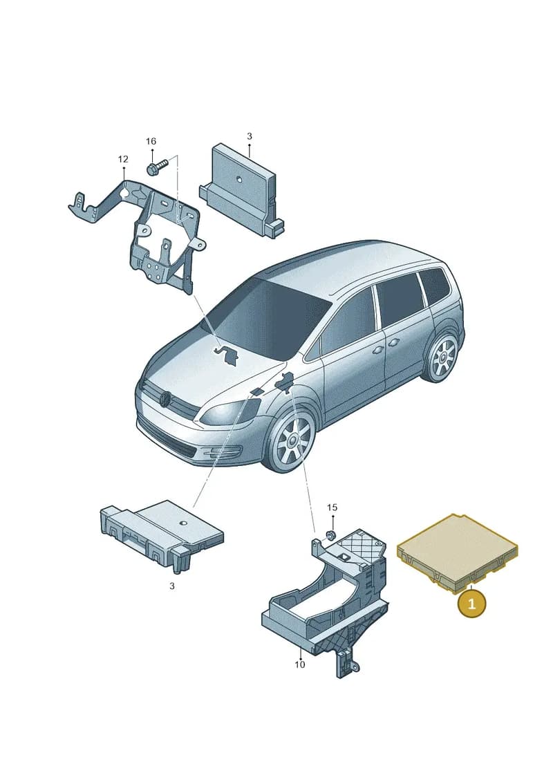 5K0937087AKZ3N — Volkswagen Sharan (2015-2022) diagram 689937500, position 1
