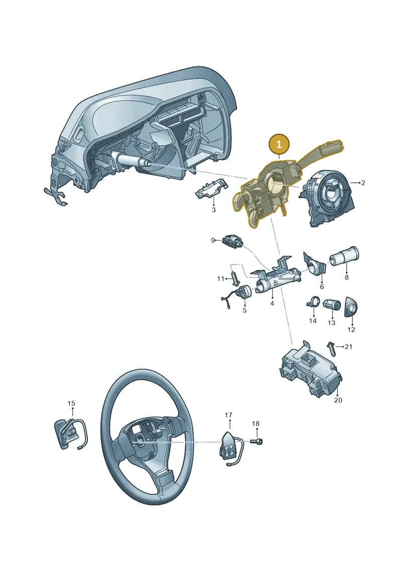 5K0953502AB9B9 — Volkswagen Sharan Blue Motion (2010-2015) diagram 712953500, position 1