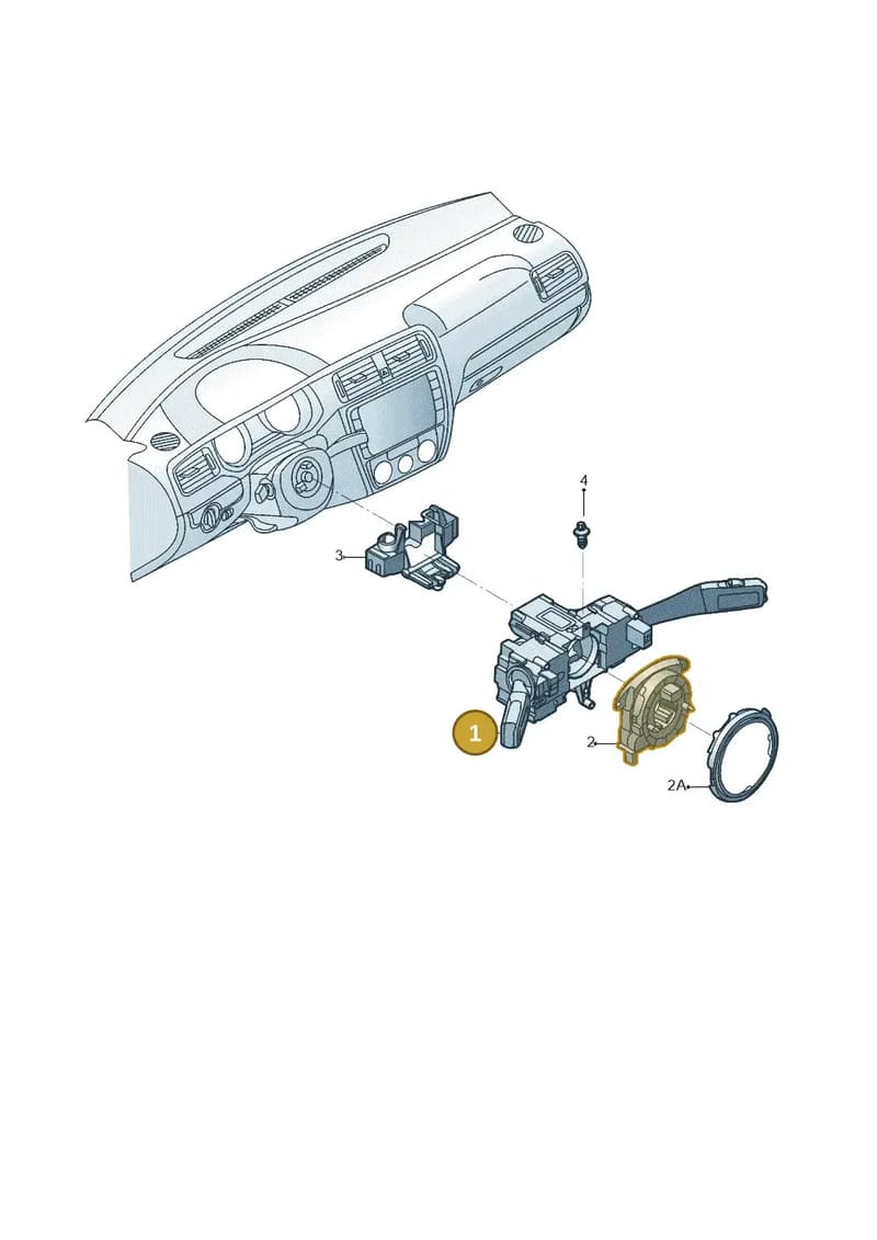 5K0953502M9B9 — Volkswagen Jetta (2014-2017) diagram 789953055, position 1