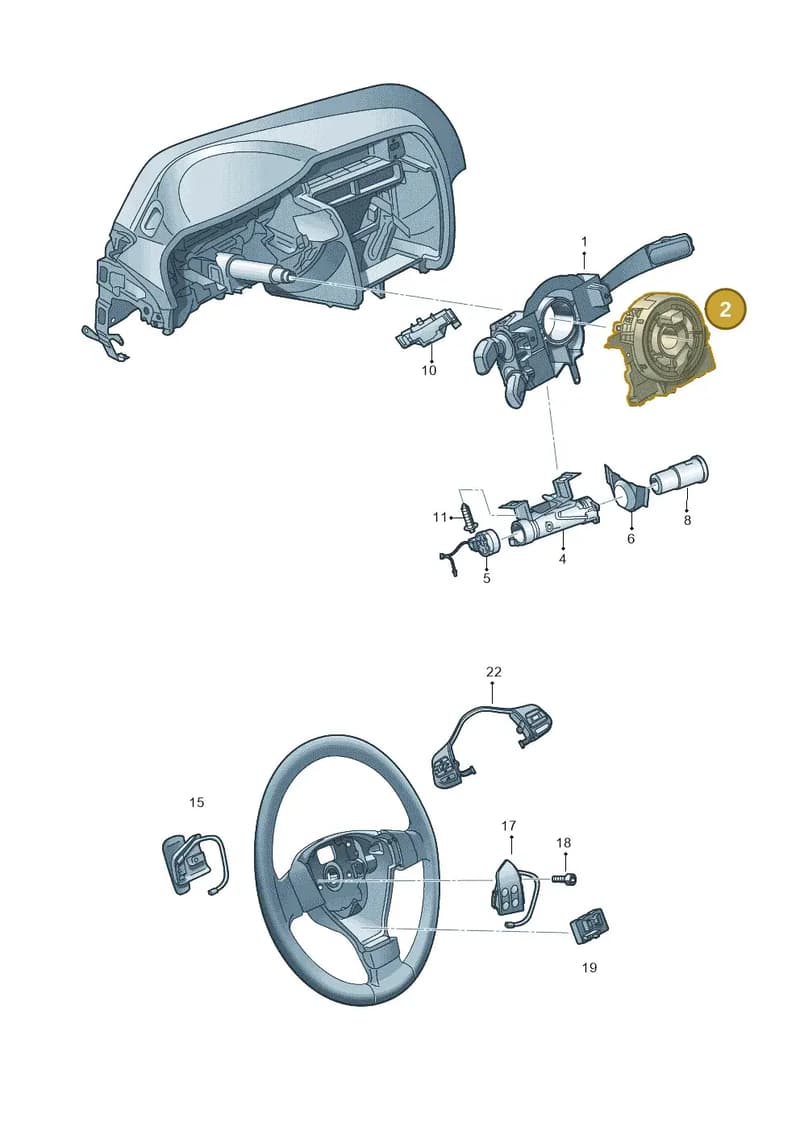 5K0953569AK — SEAT Altea XL Reference (2010-2013) diagram 651953550, position 2