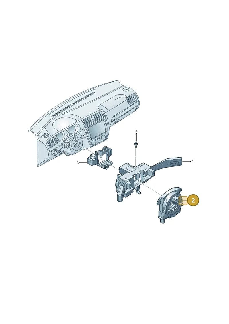 5K0953569AK — Volkswagen Jetta 2.0 (2015-2015) diagram 789953550, position 2