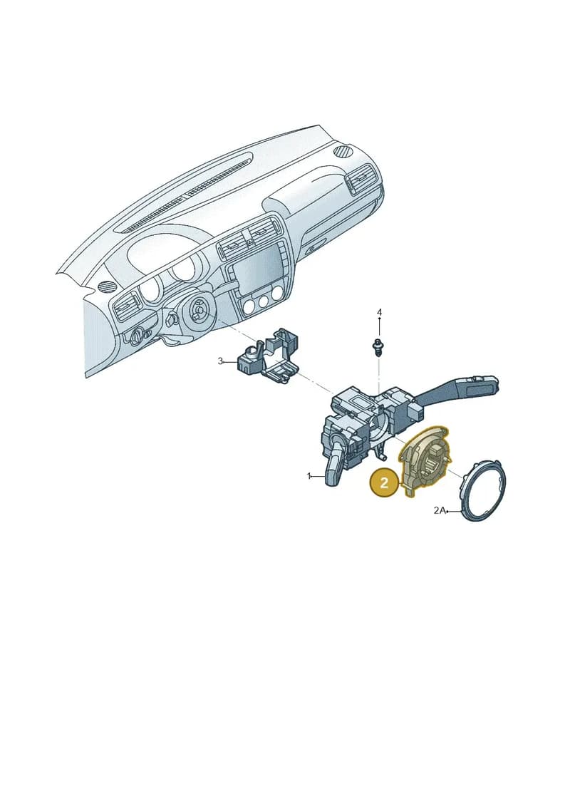 5K0953569AL — Volkswagen Jetta (2014-2017) diagram 789953055, position 2