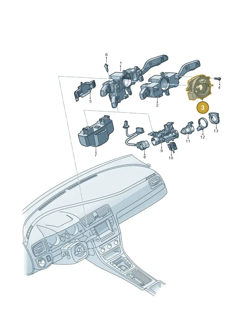 5K0953569BD — SEAT Alhambra (2015-2022) diagram 879953500, position 3