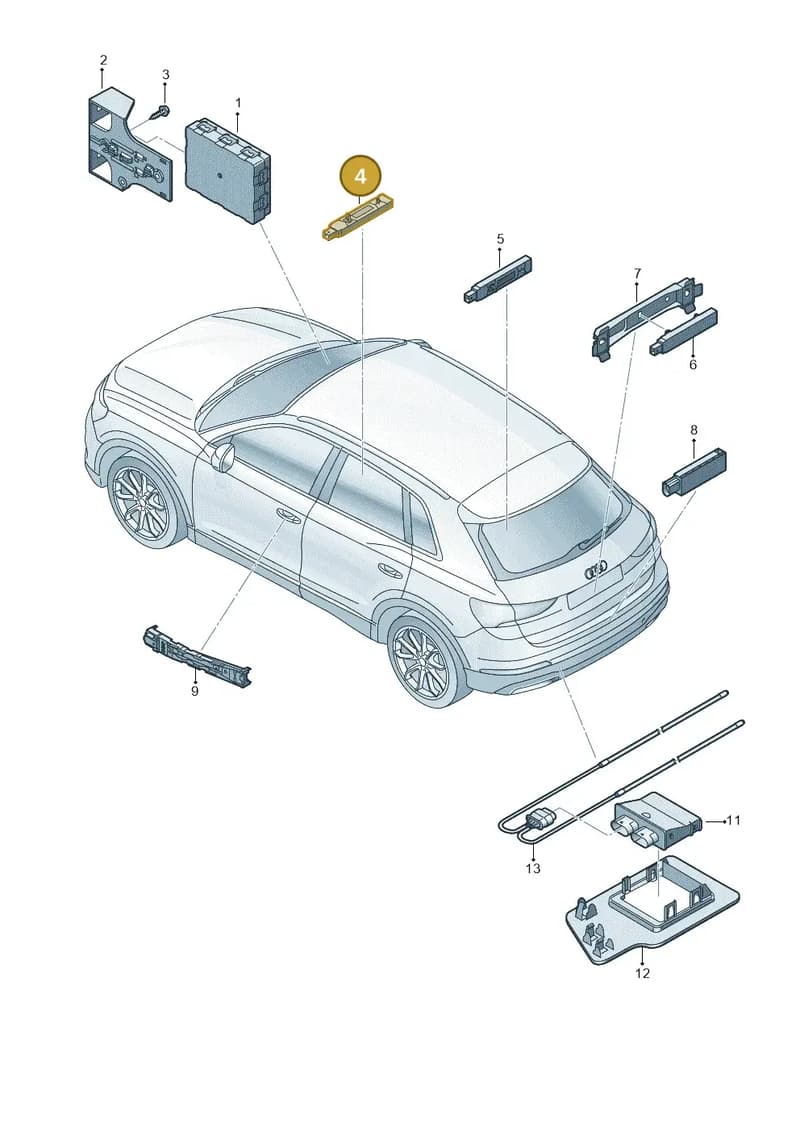 5K0962132B — Audi RS Q3 Sportback (2019-2024) diagram 597909000, position 4