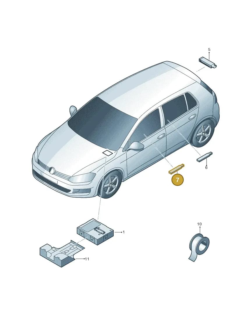 5K0962132B — SEAT Arona (2017-) diagram 746909000, position 7