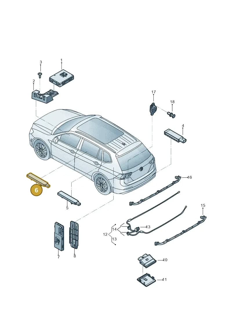 5K0962132B — SEAT Tarraco (2018-2024) diagram 833909000, position 6