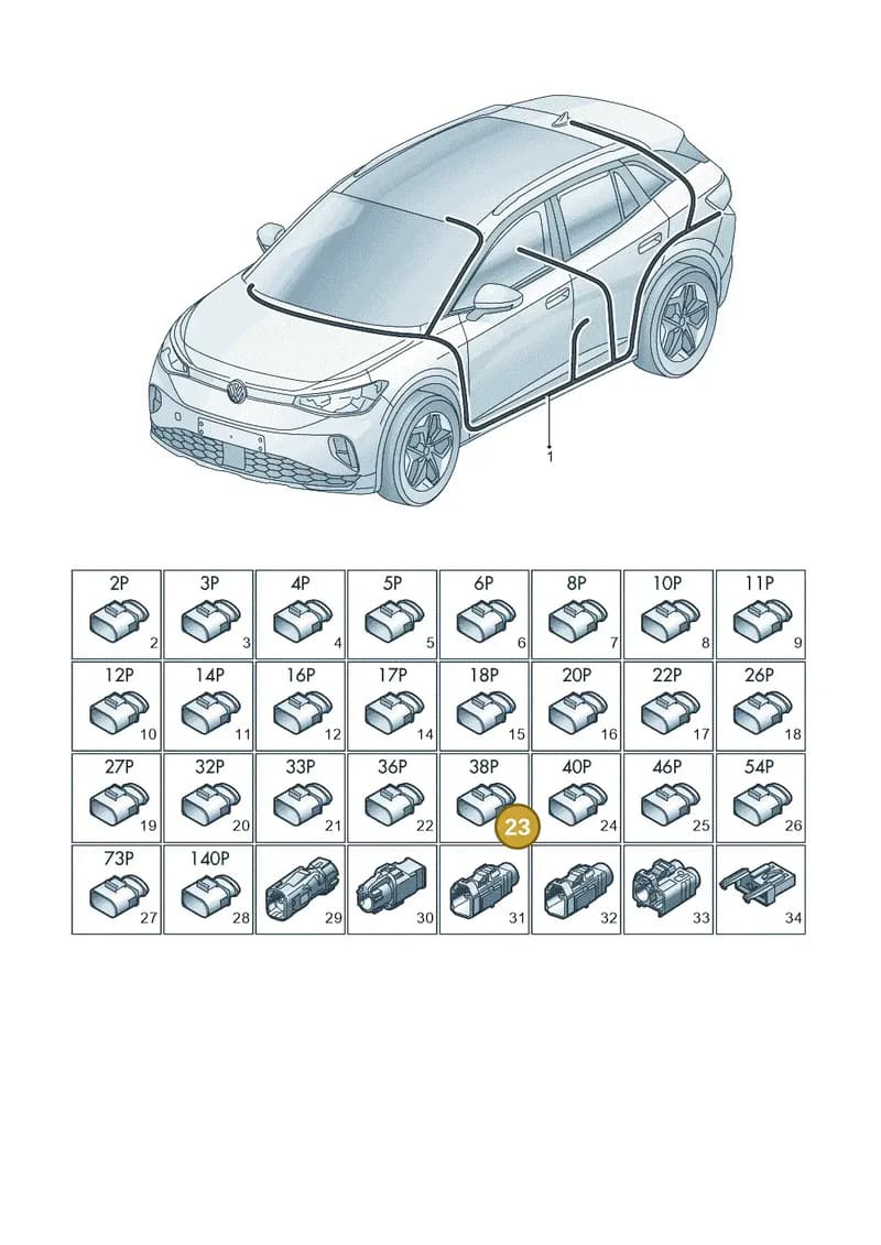 5K0971636A — Volkswagen ID.4 X (2020-) diagram 11a971090, position 23