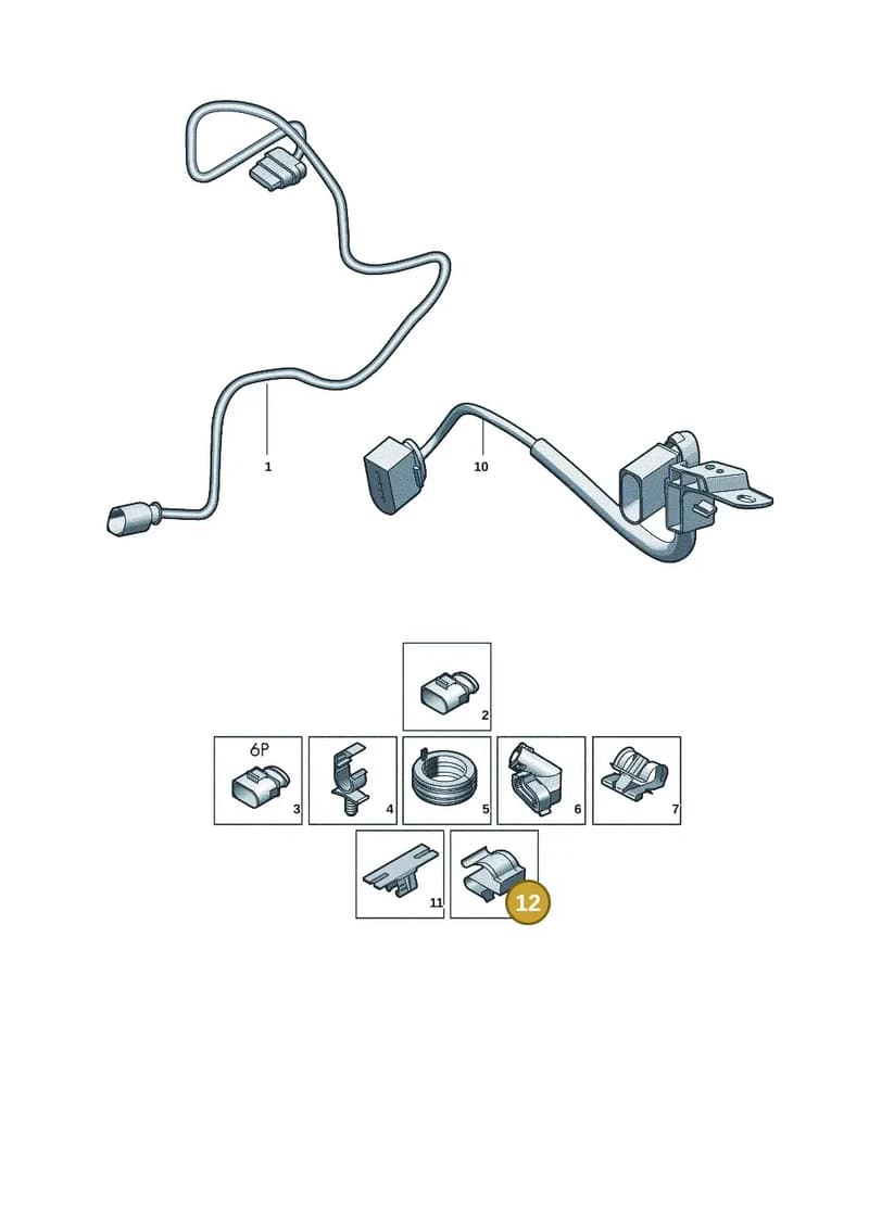 5K0971939 — Skoda Superb Combi (2023-2024) diagram 3j0972750, position 12