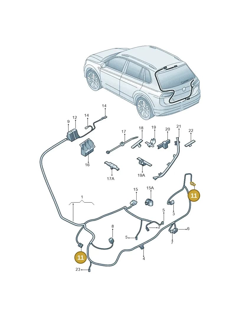5K0972705B — Volkswagen Tiguan (2024-) diagram 808972820, position 11