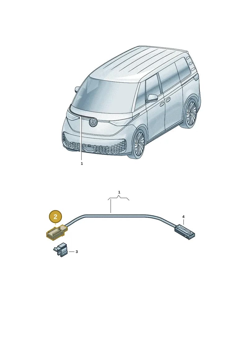 5K0972708A — Volkswagen ID. Buzz (2022-2025) diagram 15a972050, position 2