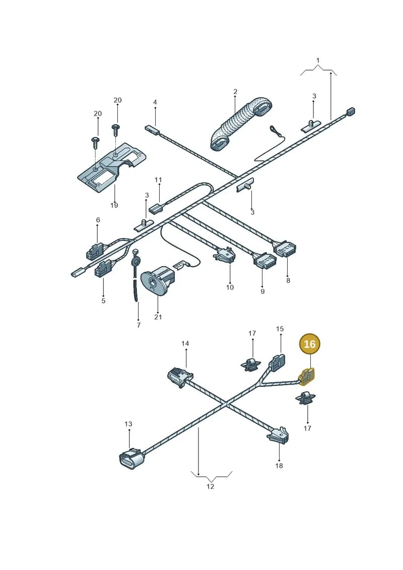 5K0972713A — Volkswagen Gol 1.6 (2015-2023) diagram 565972870, position 16
