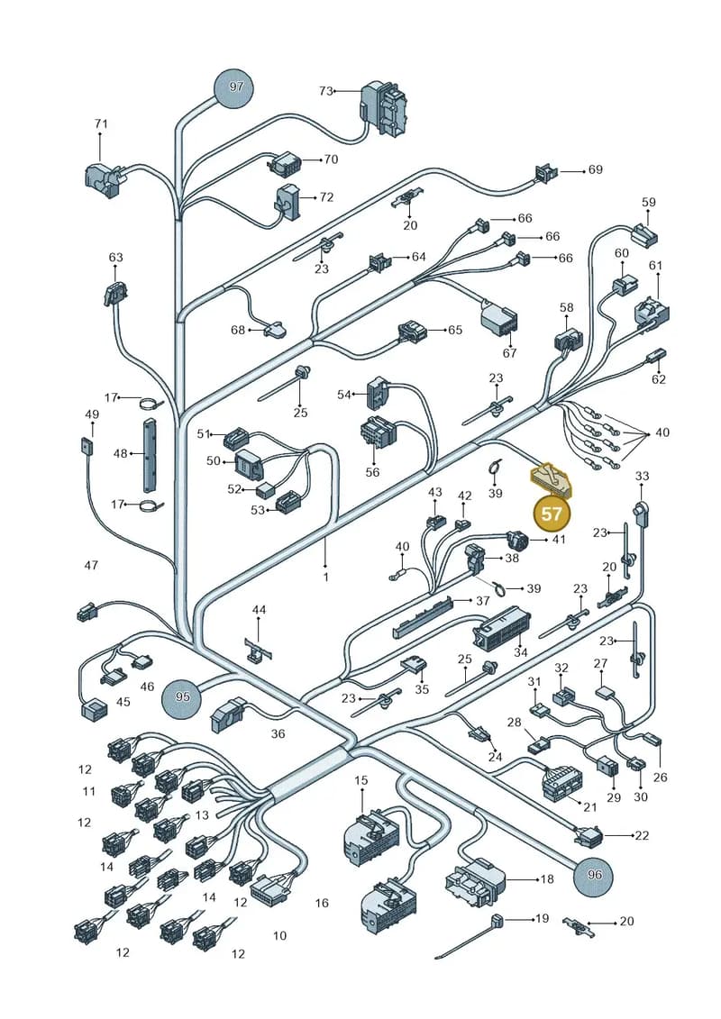 5K0973206 — SEAT Ibiza (2012-) diagram 639971820, position 57
