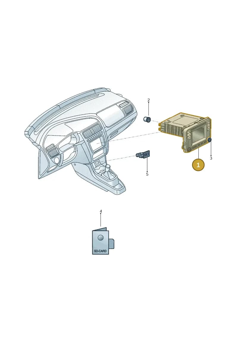 5K7035200F — Volkswagen Crossfox (2014-2021) diagram 558035040, position 1