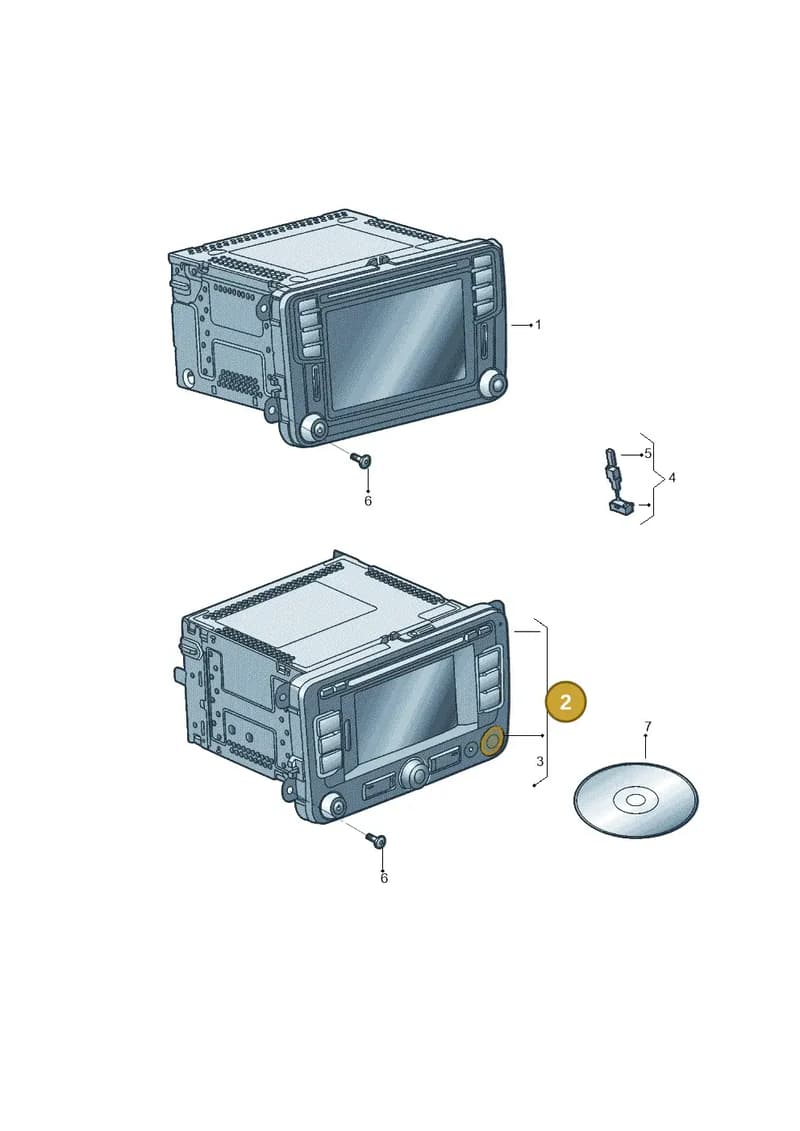 5K7035200M — Volkswagen Beetle (2016-2019) diagram 789035002, position 2