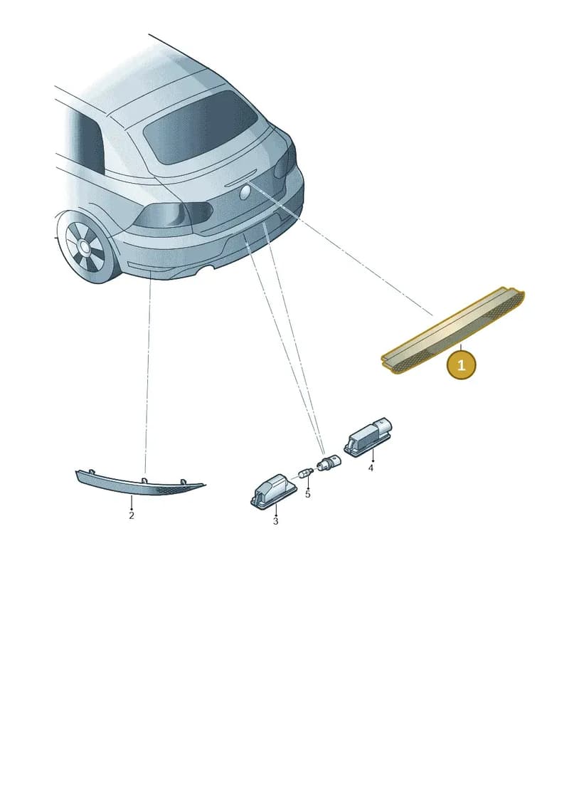 5K7945087A — Volkswagen Golf Cabriolet (2011-2016) diagram 718945100, position 1