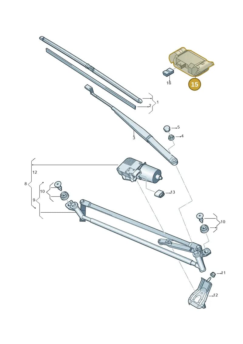 5K7955559C — Skoda Rapid Spaceback (2014-2022) diagram 672955000, position 15