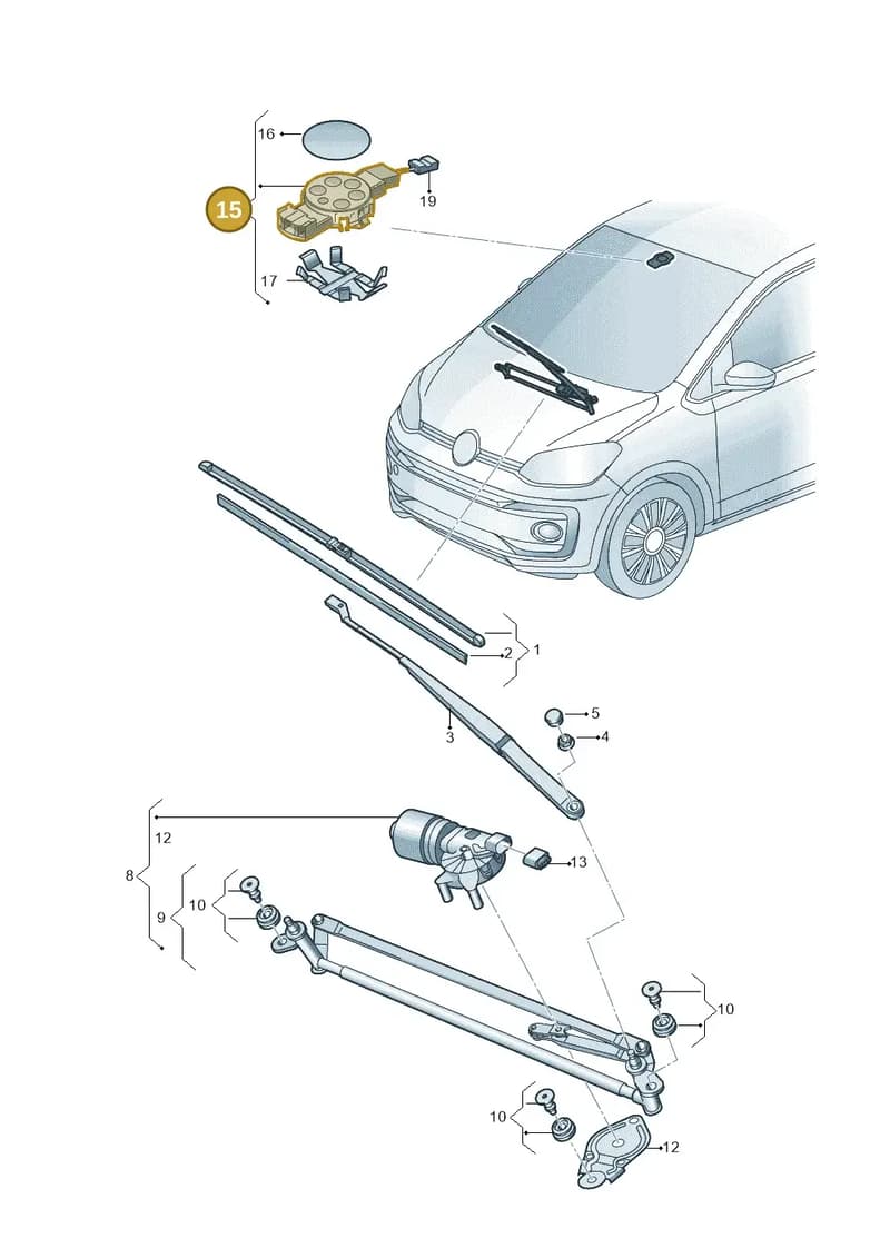 5K7955559C — Skoda Citigo (2011-2019) diagram 892955000, position 15