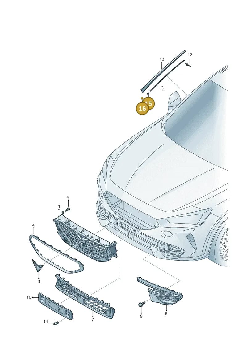 5M0853910A — SEAT CUPRA Formentor (2020-) diagram 5ff853000, position 15+16