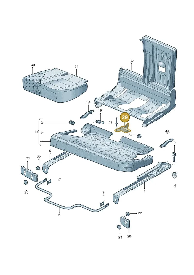 5M0885191 — Volkswagen Tiguan (2009-2019) diagram 688885300, position 29